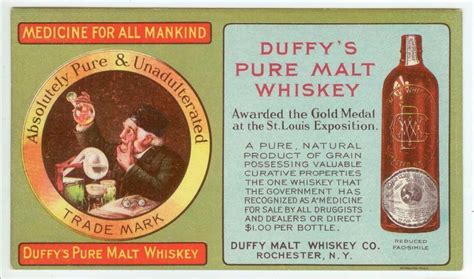 duffy's pure malt whiskey